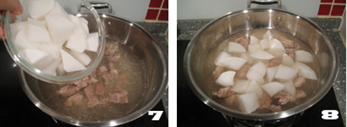 第3步清炖白萝卜牛腩汤的家常做法图片步骤