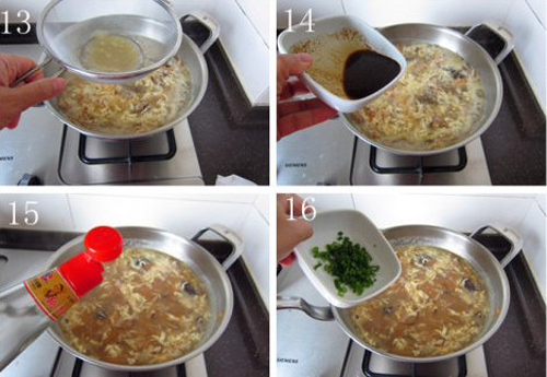 第6步海鲜酸辣汤的家常做法图片步骤