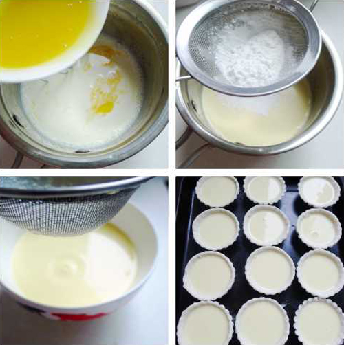 第4步精制家庭版飞饼蛋挞的家常做法图片步骤