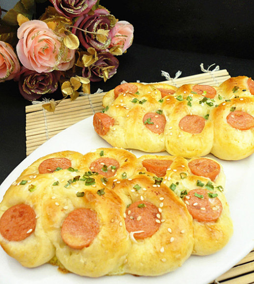 火腿芝麻香葱面包的做法 火腿芝麻香葱面包的做法