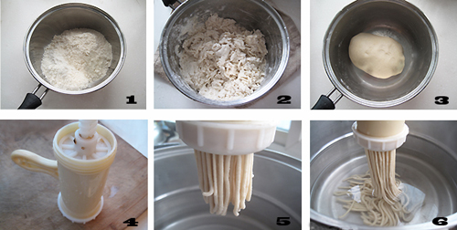 第2步豆面饸饹的家常做法图片步骤