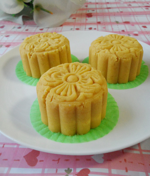 第7步蜜汁柠香玉米糕的家常做法图片步骤