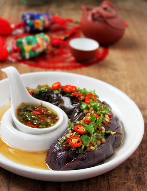 开胃下饭菜擂椒茄子的做法图解,如何做,擂椒茄子怎么做好吃的做法