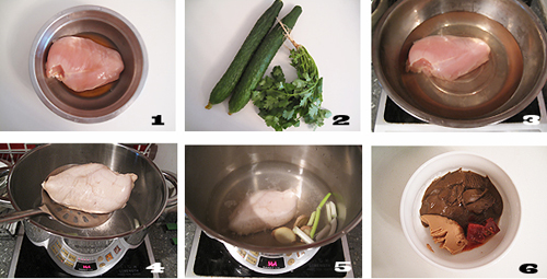第2步麻酱鸡丝凉面的家常做法图片步骤