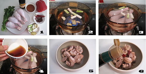 第2步白灼仔鸡腿的家常做法图片步骤