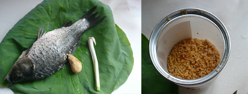 第2步荷叶烤鱼的家常做法图片步骤