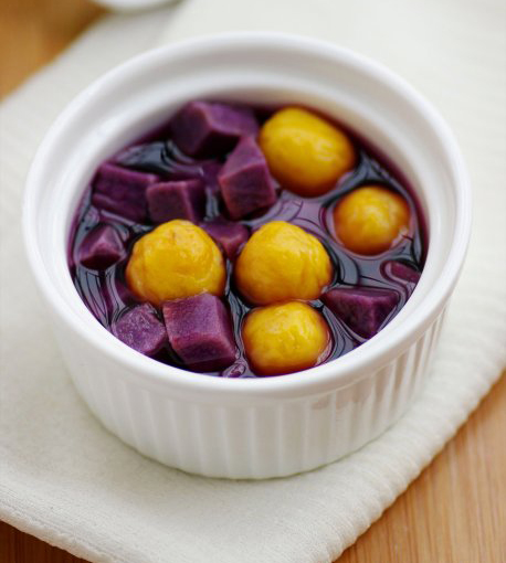 麦香紫薯金瓜圆的做法 麦香紫薯金瓜圆的做法