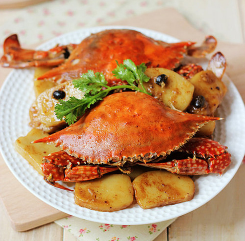 特色宴客菜年糕豉香蟹的做法图解_如何做,年糕豉香蟹怎么做好吃的做法