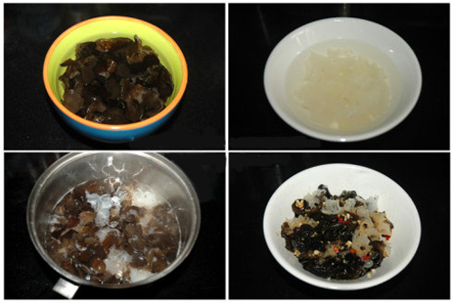 第4步凉拌双耳的家常做法图片步骤