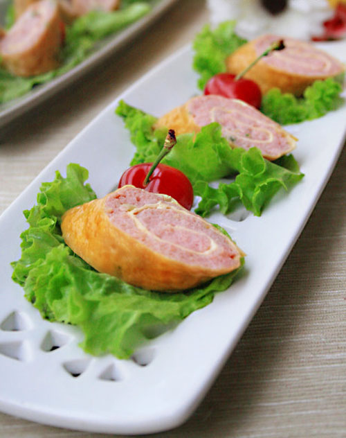 蜜汁烟熏豆皮卷的做法 蜜汁烟熏豆皮卷的做法