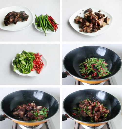 第2步回锅猪蹄的家常做法图片步骤