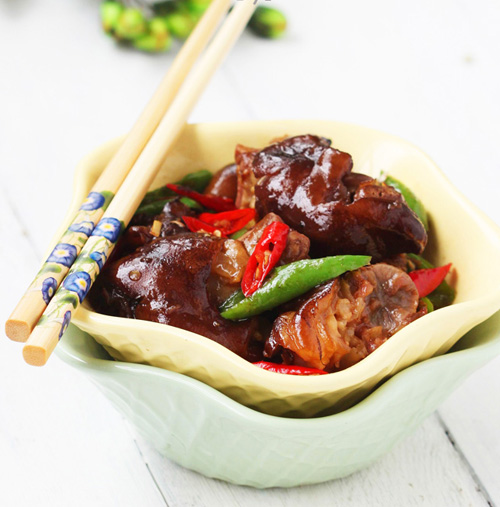 第3步回锅猪蹄的家常做法图片步骤