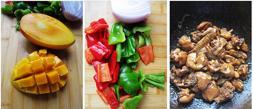 第5步芒果可乐鸡的家常做法图片步骤