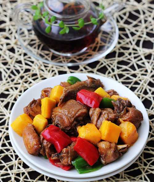 第7步芒果可乐鸡的家常做法图片步骤