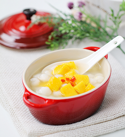 夏季解暑甜品 芒果小圆子的做法图解,如何做,芒果小圆子怎么做好吃的做法