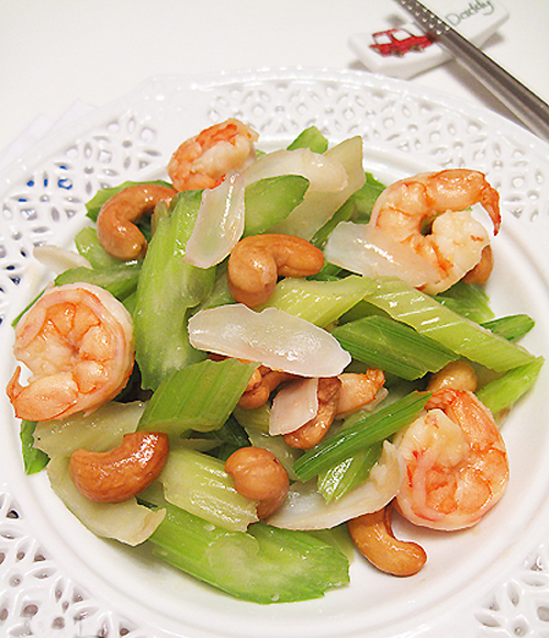 西芹百合爆虾球的做法图解,如何做,西芹百合爆虾球怎么做好吃的做法