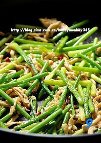 蚝油蒜苗炒鸡丝的做法图片步骤9