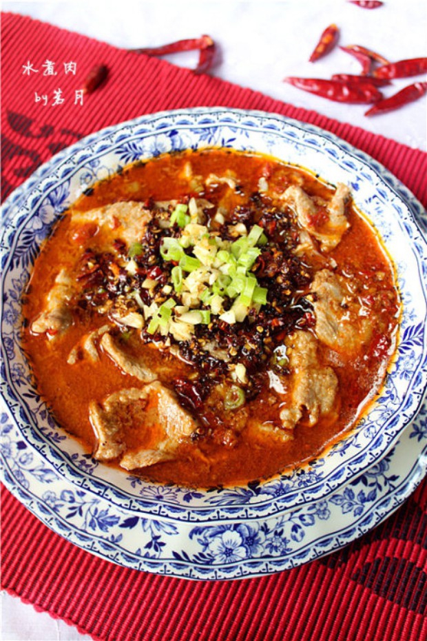 红油麻辣水煮肉片的做法,怎么做,红油麻辣水煮肉片如何做好吃详细步骤图解的做法