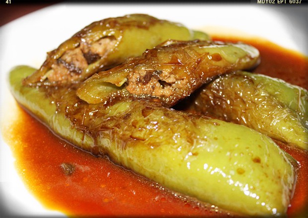 肉酿虎皮尖椒的做法 肉酿虎皮尖椒的做法