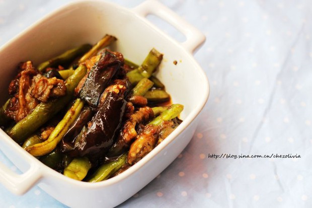 豆角烧茄子的做法,怎么做,豆角烧茄子如何做好吃详细步骤图解的做法