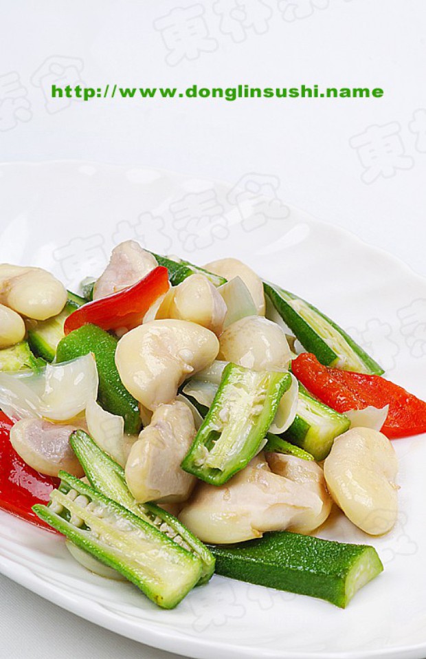 秋葵百合炒菱角的做法,怎么做,秋葵百合炒菱角如何做好吃详细步骤图解的做法