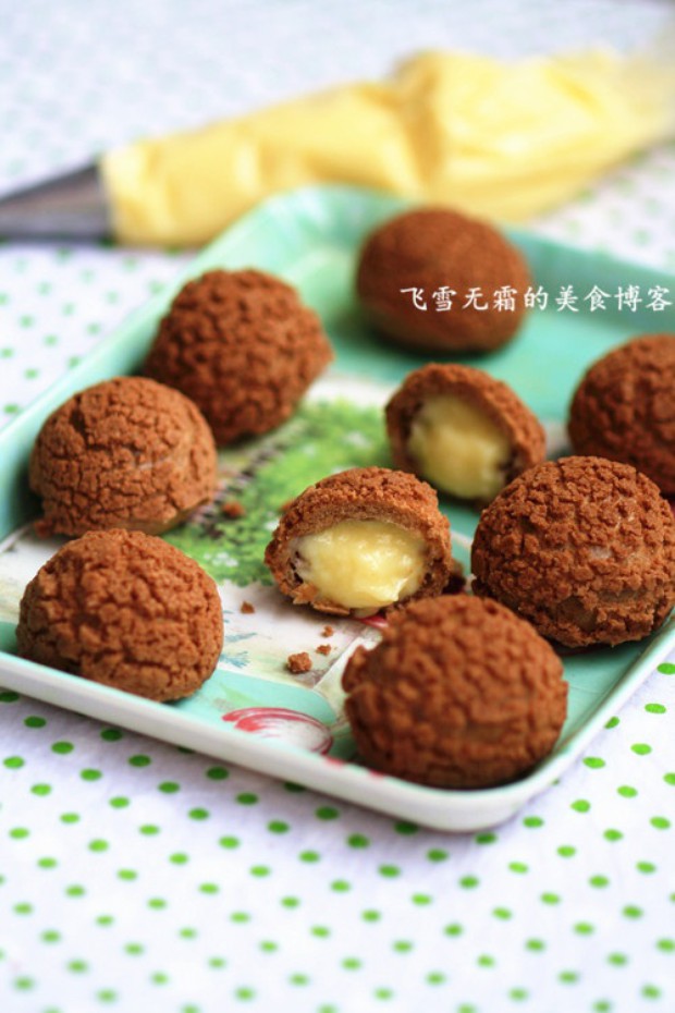 营养下午茶 巧克力泡芙的做法,怎么做,巧克力泡芙如何做好吃详细步骤图解的做法