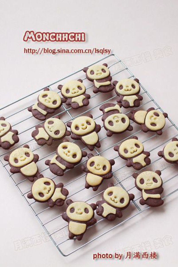 熊猫曲奇的做法,怎么做,熊猫曲奇如何做好吃详细步骤图解的做法