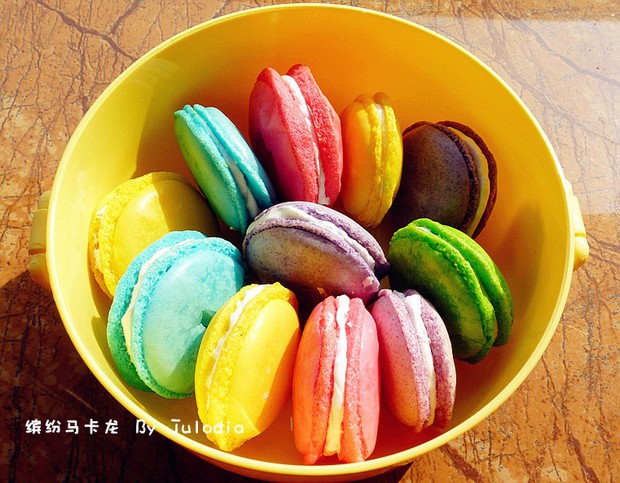 缤纷马卡龙的做法,怎么做,缤纷马卡龙如何做好吃详细步骤图解的做法