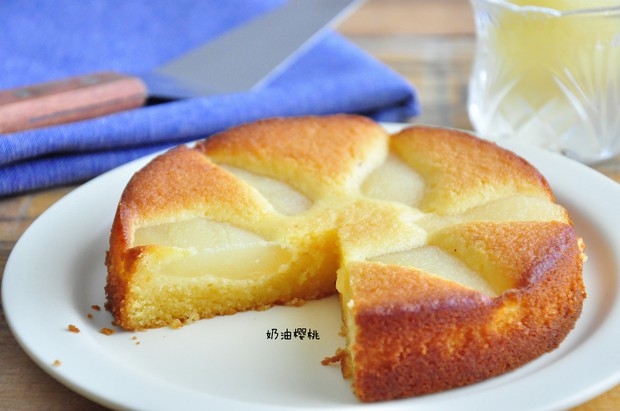洋梨杏仁蛋糕佐柠檬糖浆的做法,如何做,洋梨杏仁蛋糕佐柠檬糖浆怎么做好吃详细步骤图解的做法