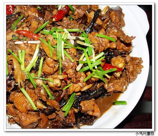 鸡肉炖蘑菇的做法大全 www.027eat.com