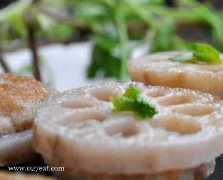 宴客荤菜 香煎藕饼的做法,如何做,香煎藕饼怎么做好吃详细步骤图解的做法