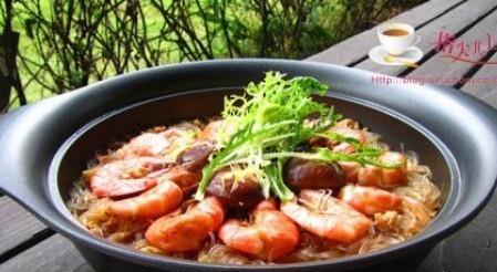 鲜虾粉丝煲的做法 鲜虾粉丝煲的做法