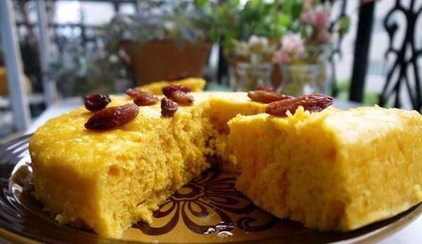营养早餐 葡萄干南瓜发糕的做法,如何做,葡萄干南瓜发糕怎么做好吃详细步骤图解的做法