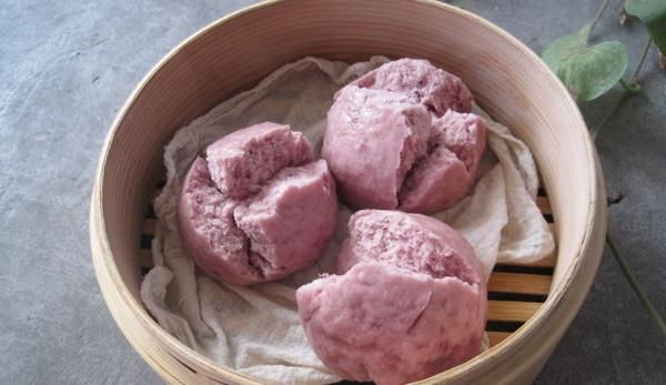 紫薯开花馒头的做法,如何做,紫薯开花馒头怎么做好吃详细步骤图解的做法