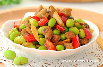毛豆炒牛肉的做法 毛豆炒牛肉的做法