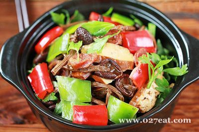 干锅茶树菇香干的做法 干锅茶树菇香干的做法