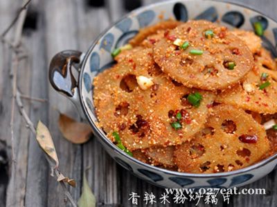 香辣米粉炒藕片的做法 香辣米粉炒藕片的做法