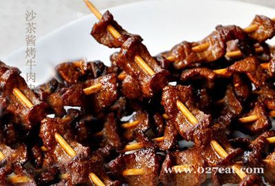 沙茶酱烤牛肉串的做法 沙茶酱烤牛肉串的做法