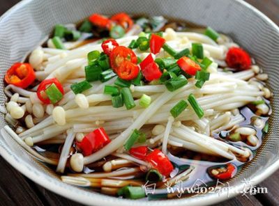 白灼金针菇的做法图片,如何做,白灼金针菇怎么做好吃详细步骤的做法