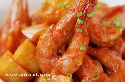 茄汁苹果虾的做法图片,如何做,茄汁苹果虾怎么做好吃详细步骤的做法