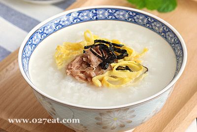 金枪鱼紫菜蛋丝粥的做法 金枪鱼紫菜蛋丝粥的做法