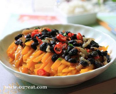 豉蒜蒸南瓜的做法 豉蒜蒸南瓜的做法