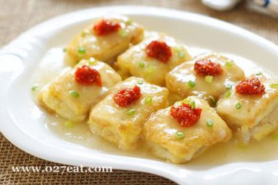 虾蓉豆腐夹的做法 虾蓉豆腐夹的做法