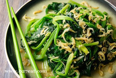 虾皮炒菠菜的做法 虾皮炒菠菜的做法