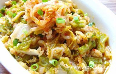 泡菜煸苦瓜的做法 泡菜煸苦瓜的做法