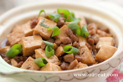 豆腐烧肉末的做法 豆腐烧肉末的做法