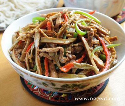 豆干茶笋肉丝面的做法图片,如何做,豆干茶笋肉丝面怎么做好吃详细步骤的做法