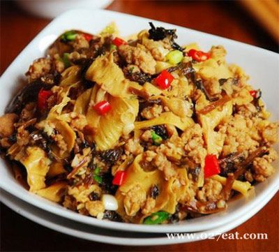 梅干菜炒豆皮的做法 梅干菜炒豆皮的做法