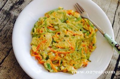 胡萝卜丝瓜松饼的做法 胡萝卜丝瓜松饼的做法