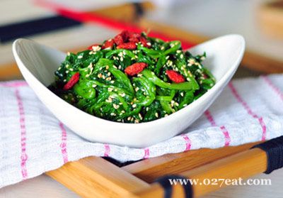 芝麻菠菜的做法图片,如何做,芝麻菠菜怎么做好吃详细步骤的做法